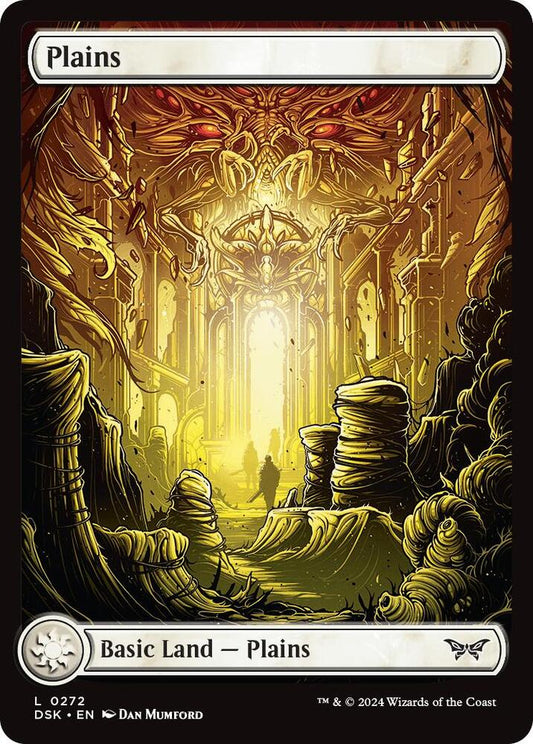 Plains (0272) - Full Art 272 Land Foil Duskmourn: House of Horror NM/M