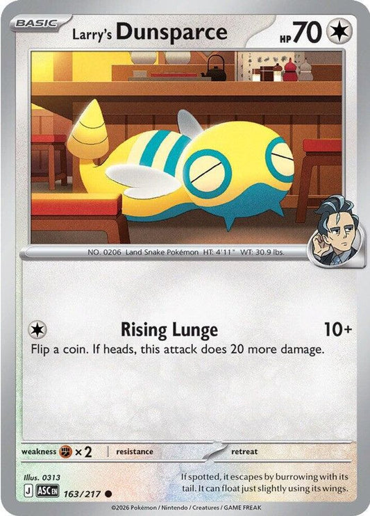Larry's Dunsparce 163/217 Common Ascended Heroes NM/M