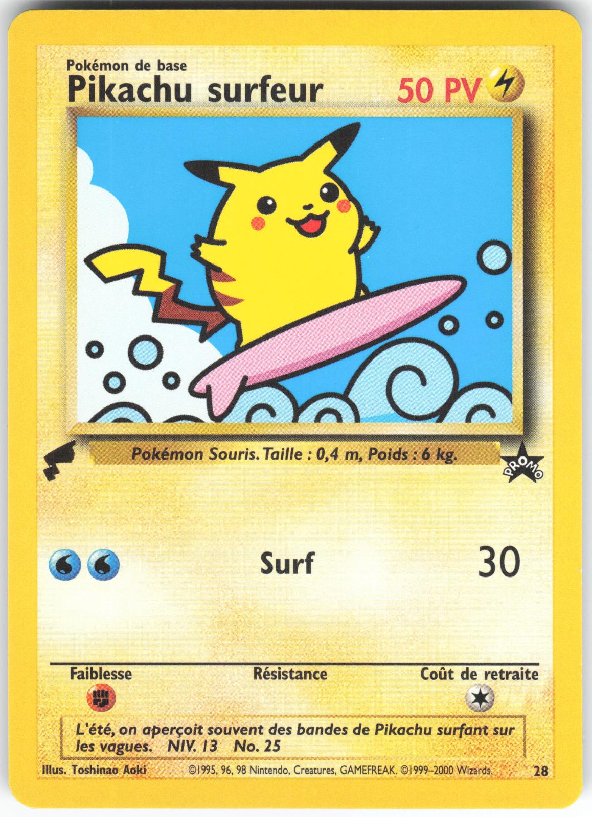 Pikachu (Surfing) 28 Promo Pikachu World Collection Promos LP
