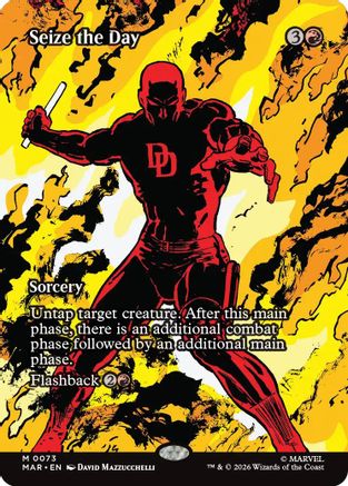 Seize the Day (Borderless) 73 Mythic Marvel Universe Eternal-Legal NM/M