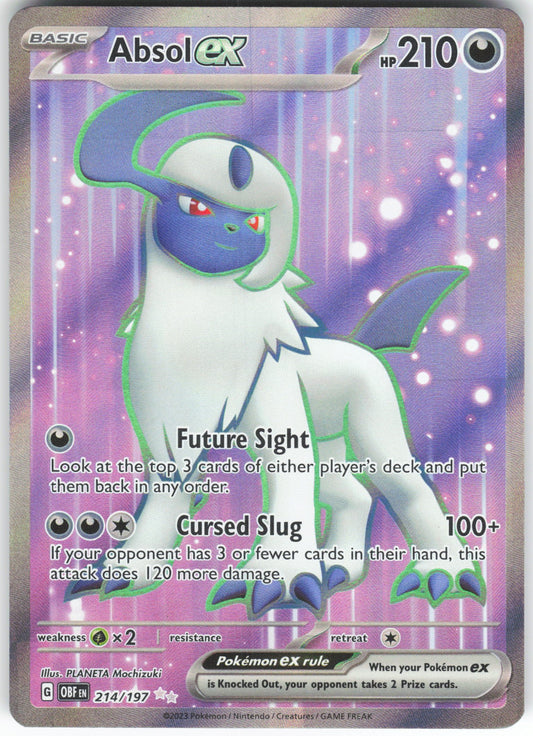 Absol ex - Ultra Rare SV03: Obsidian Flames 214/197 NM