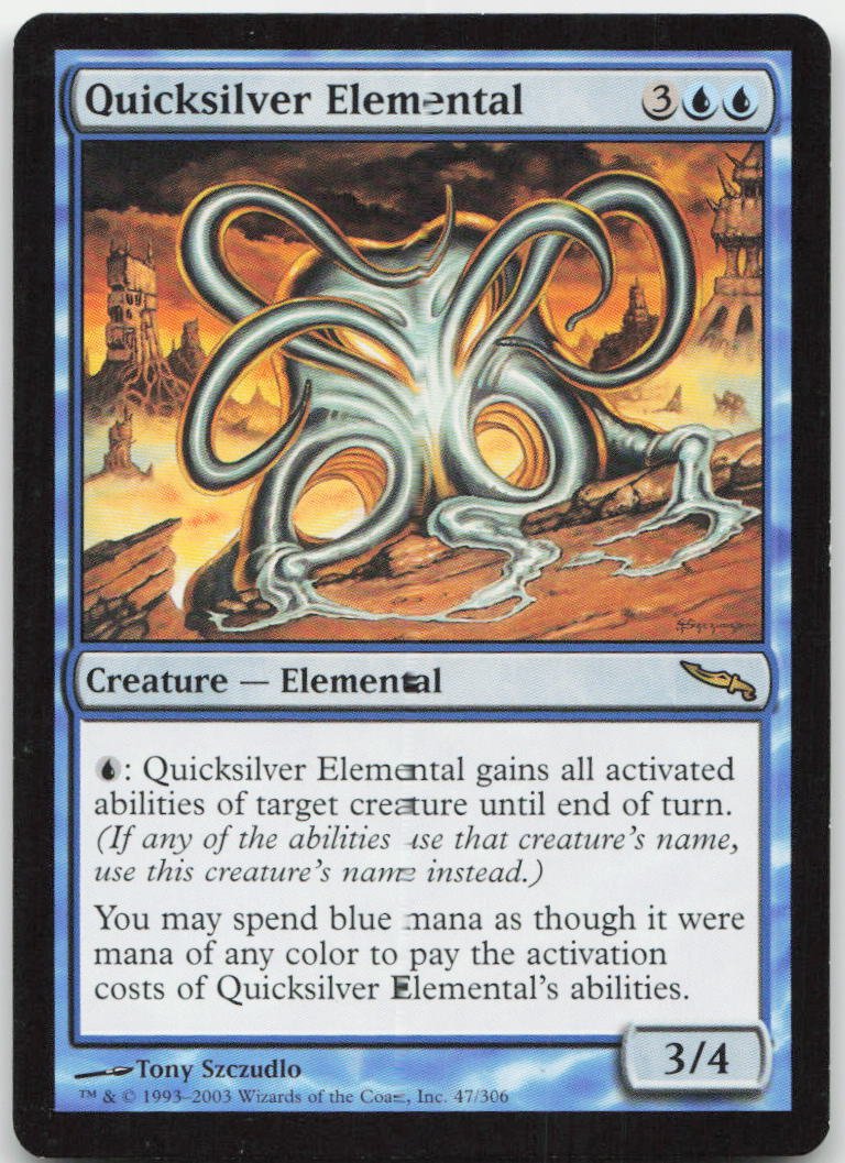 Quicksilver Elemental R Mirrodin 47 NM
