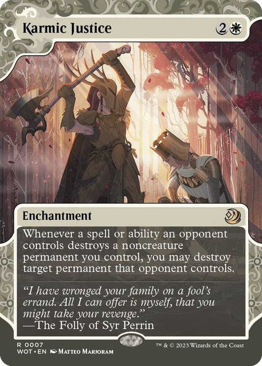 Karmic Justice 7 Rare Wilds of Eldraine: Enchanting Tales NM/M