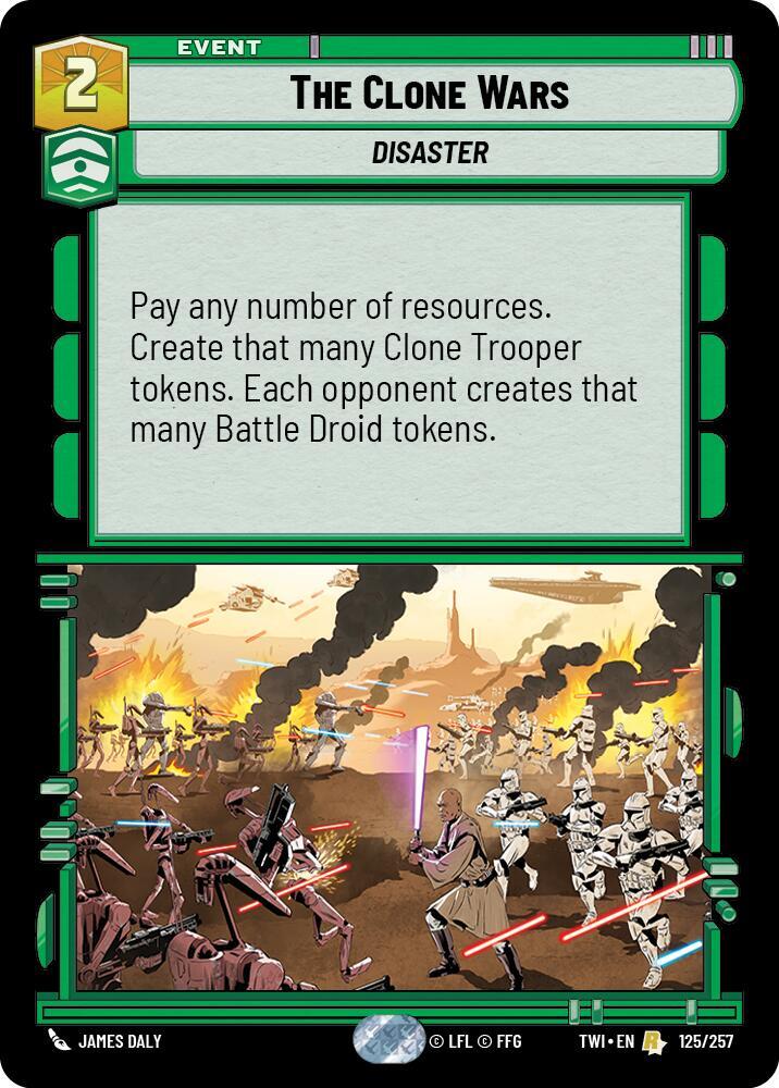 The Clone Wars 125/257 Rare Twilight of the Republic NM/M