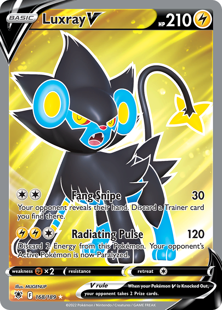 Luxray V 168/189 Ultra Rare Astral Radiance NM/M