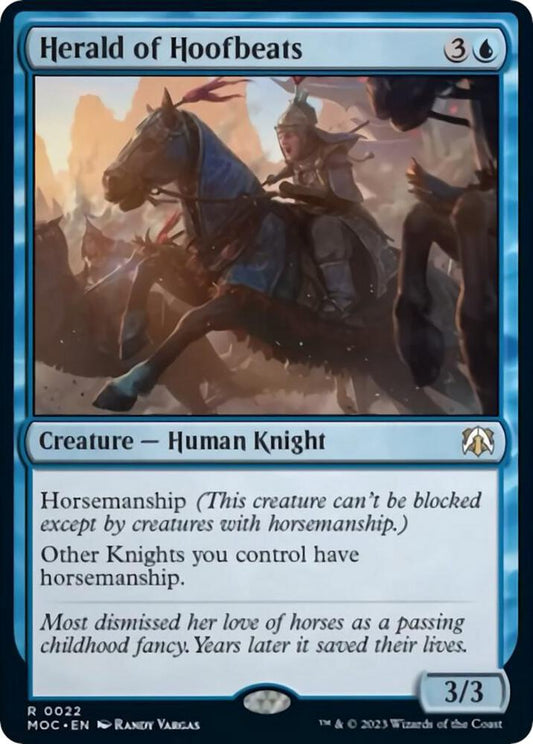 Herald of Hoofbeats 22 Rare Commander: March of the Machine NM/M