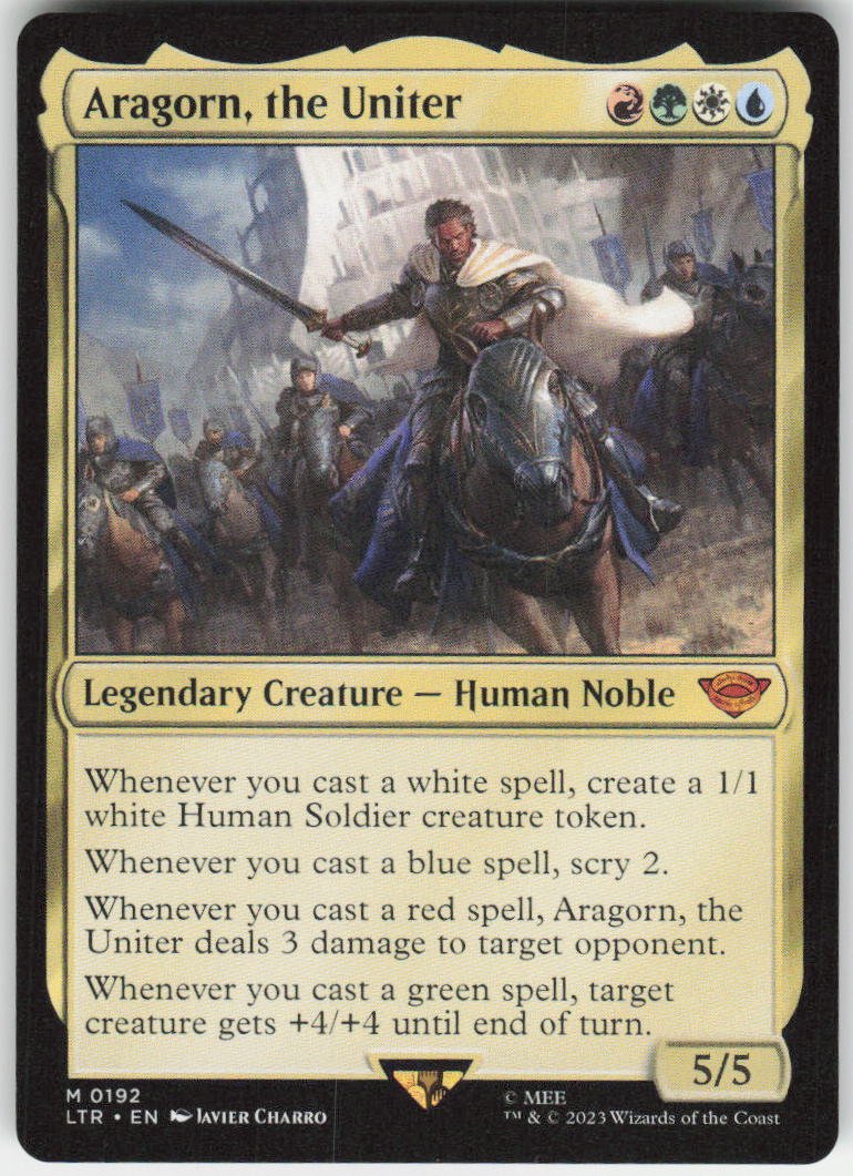 Aragorn, the Uniter M Universes Beyond: The Lord of the Rings: Tales of Middle-earth 192 NM