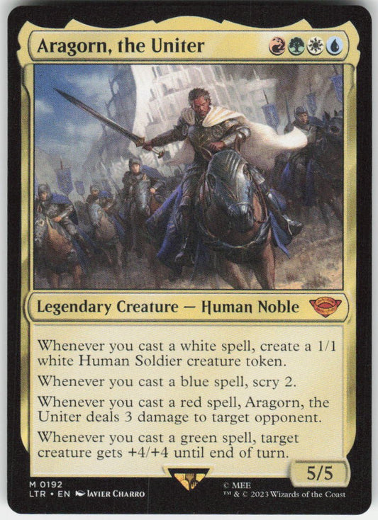 Aragorn, the Uniter M Universes Beyond: The Lord of the Rings: Tales of Middle-earth 192 NM