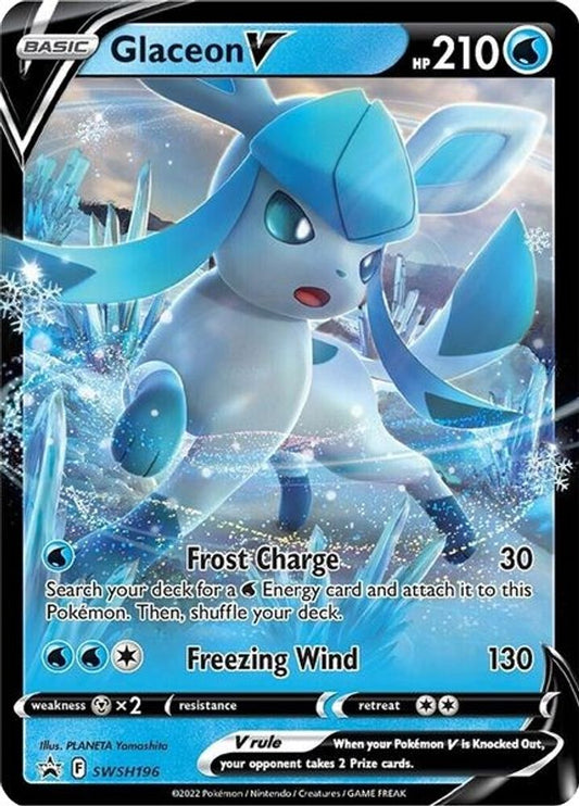 Glaceon V SWSH196 Promo Sword & Shield Promo Holo NM/M