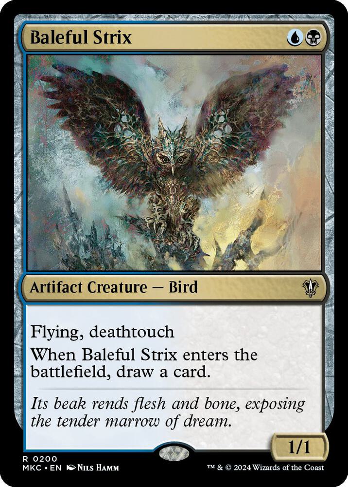 Baleful Strix 200 Rare Commander: Murders at Karlov Manor NM/M