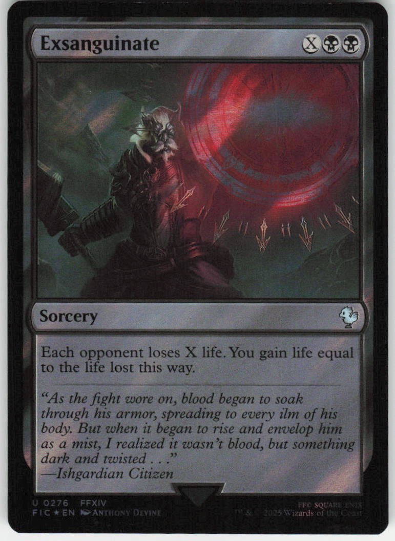 Exsanguinate (Surge Foil) U Commander: FINAL FANTASY 276 NM
