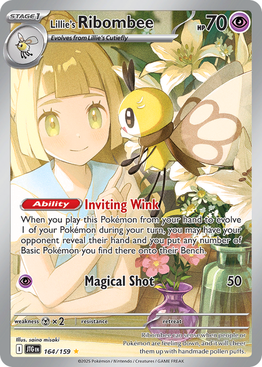 Lillie's Ribombee 164/159 Illustration Rare Journey Together NM/M