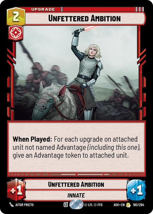 Unfettered Ambition 182/264 Rare Ashes of the Empire NM/M