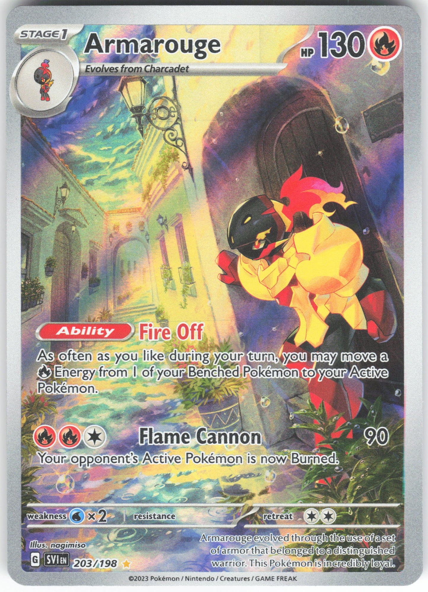Armarouge - Illustration Rare SV01: Scarlet & Violet Base Set 203/198 NM