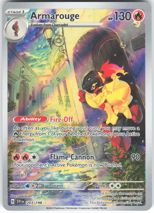 Armarouge - Illustration Rare SV01: Scarlet & Violet Base Set 203/198 NM