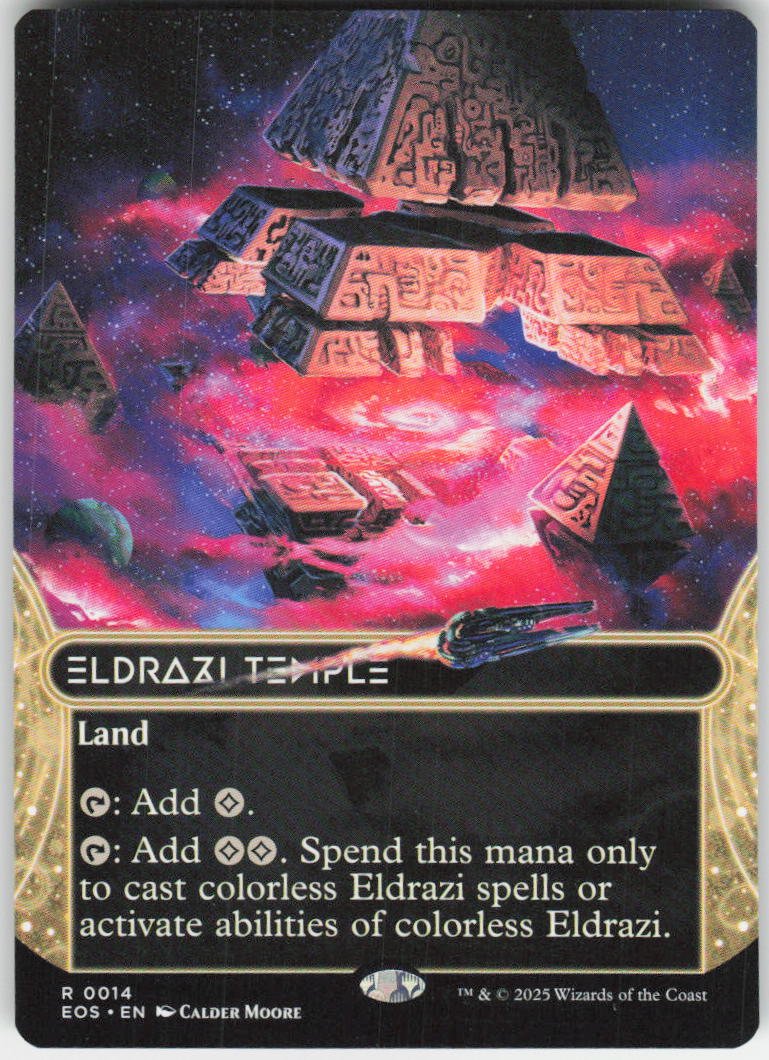 Eldrazi Temple (0014) (Borderless) R Edge of Eternities: Stellar Sights 14 NM
