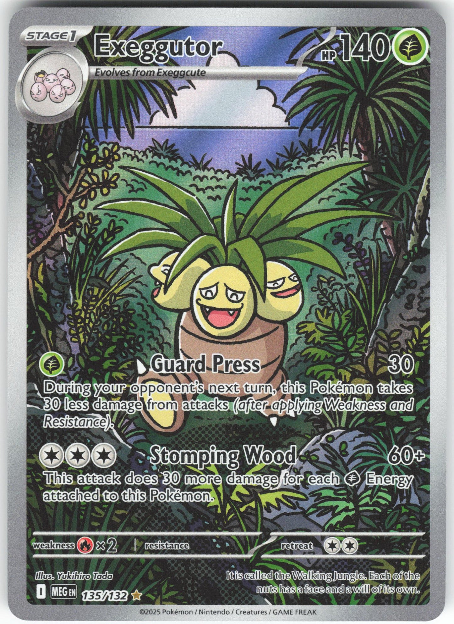Exeggutor - Illustration Rare ME01: Mega Evolution 135/132 NM