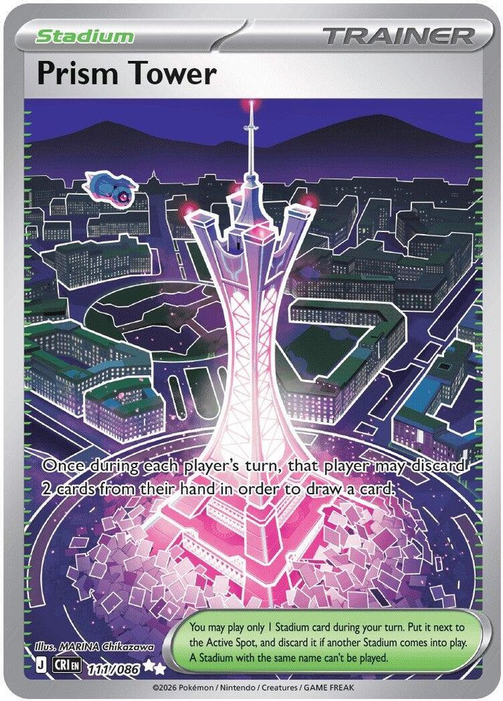 Prism Tower 111/086 Ultra Rare Chaos Rising NM/M