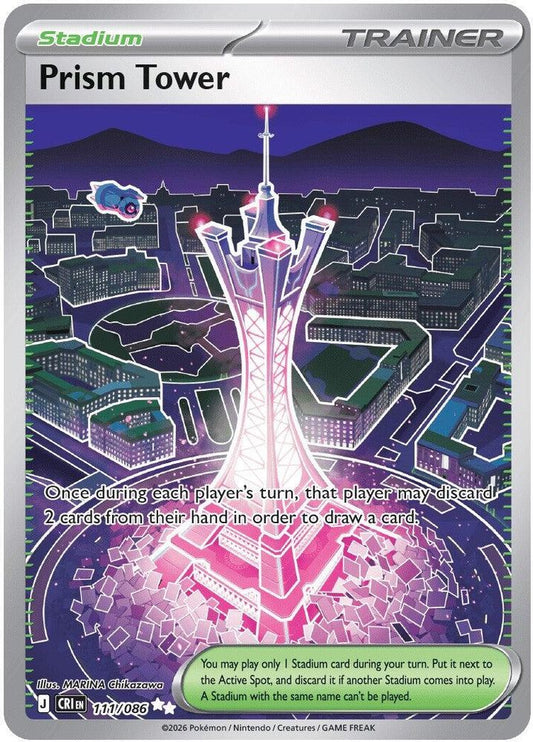 Prism Tower 111/086 Ultra Rare Chaos Rising NM/M