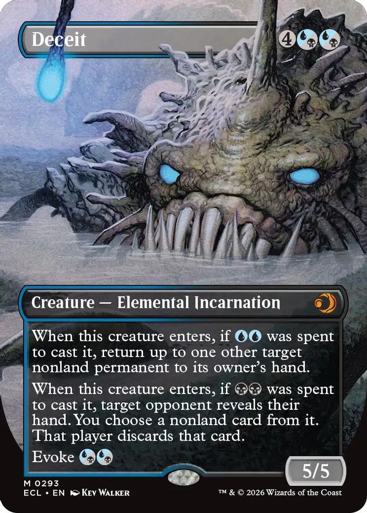 Deceit (Borderless) 293 Mythic Lorwyn Eclipsed NM/M