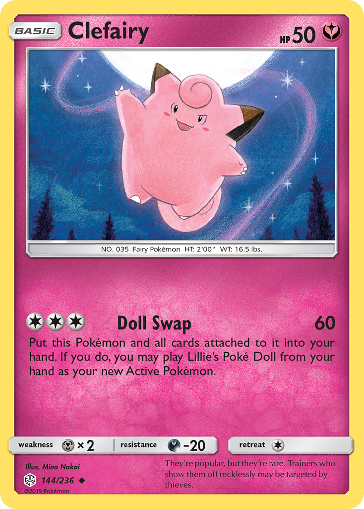 Clefairy 144/236 Uncommon Cosmic Eclipse NM/M