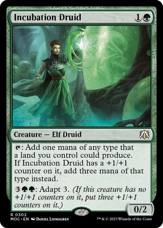 Incubation Druid 302 Rare Commander: March of the Machine NM/M