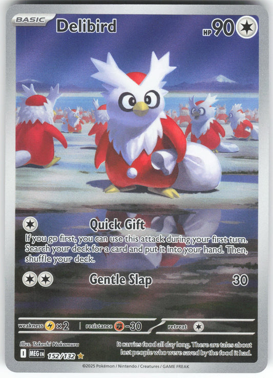 Delibird - Illustration Rare ME01: Mega Evolution 152/132 NM