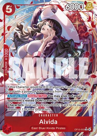 Alvida (Alternate Art) OP15-003 Rare Adventure on Kami's Island NM/M