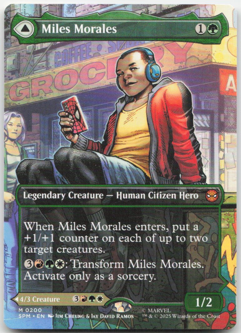 Miles Morales (0200) (Borderless) M Marvel's Spider-Man 200 NM