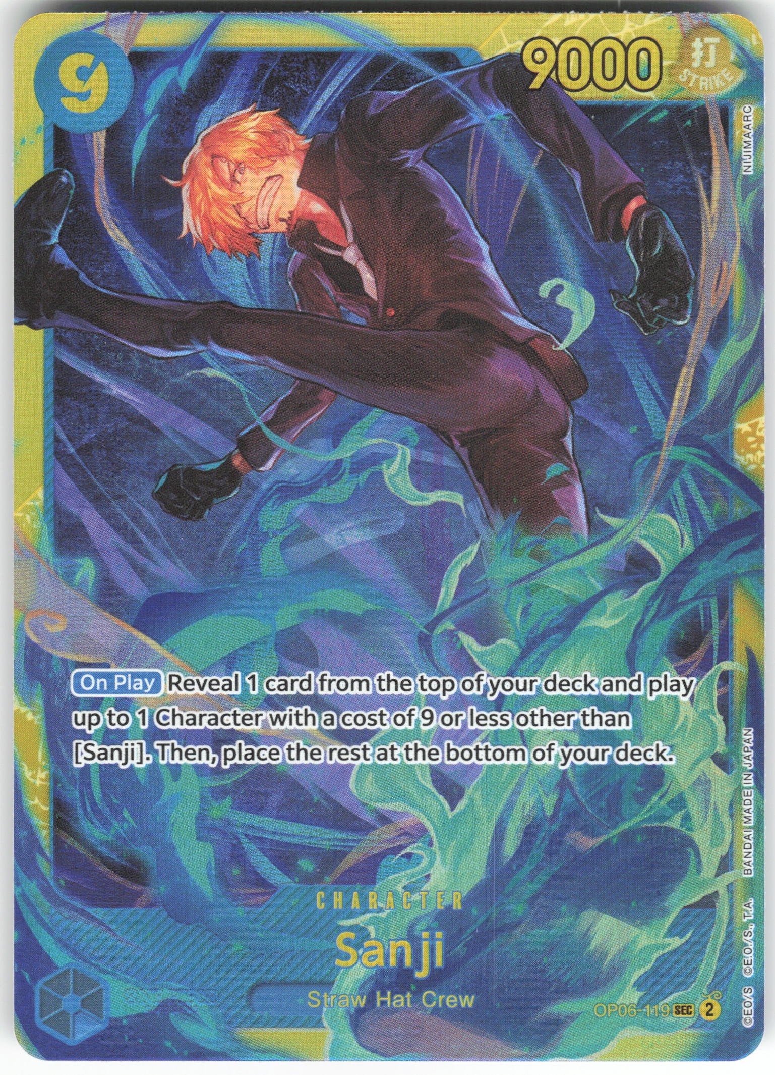 Sanji SEC Wings of the Captain OP06-119 NM