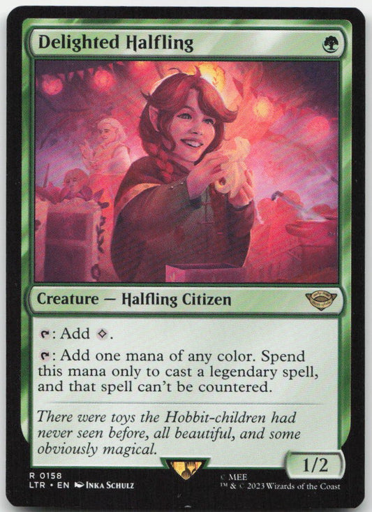 Delighted Halfling R Universes Beyond: The Lord of the Rings: Tales of Middle-earth 158 NM