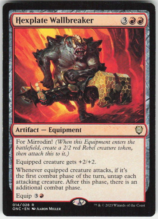 Hexplate Wallbreaker R Commander: Phyrexia: All Will Be One 14 NM