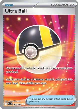 Ultra Ball 264/217 Ultra Rare Ascended Heroes NM/M