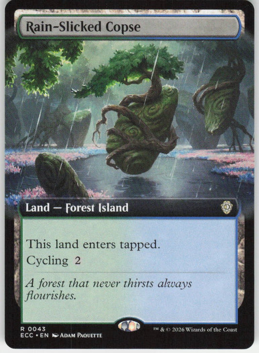 Rain-Slicked Copse (Extended Art) R Commander: Lorwyn Eclipsed 43 NM