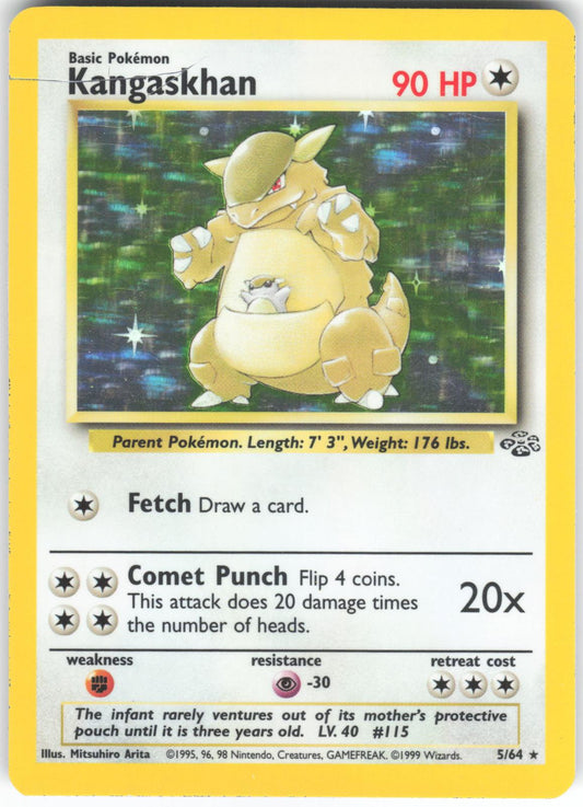 Kangaskhan 5/64 Rare Jungle Unlimited Holo DMG