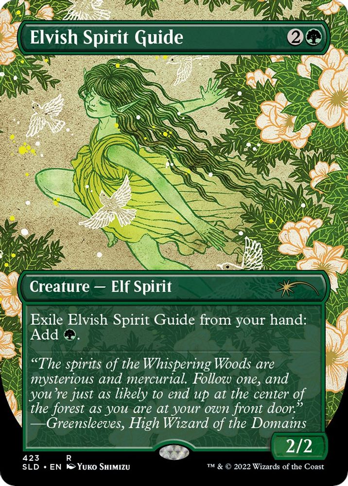 Elvish Spirit Guide (Borderless) 423 Rare Foil Secret Lair Drop Series NM/M
