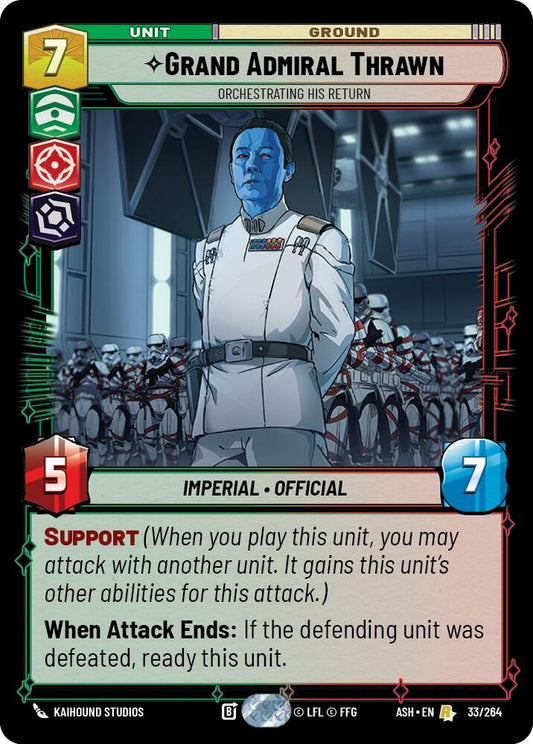 Grand Admiral Thrawn - Orchestrating His Return 33/264 Ashes of the Empire NM/M