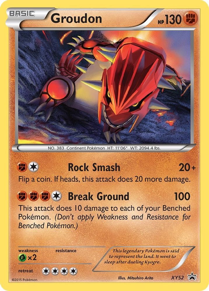 Groudon XY52 Promo XY Promo Holo NM/M