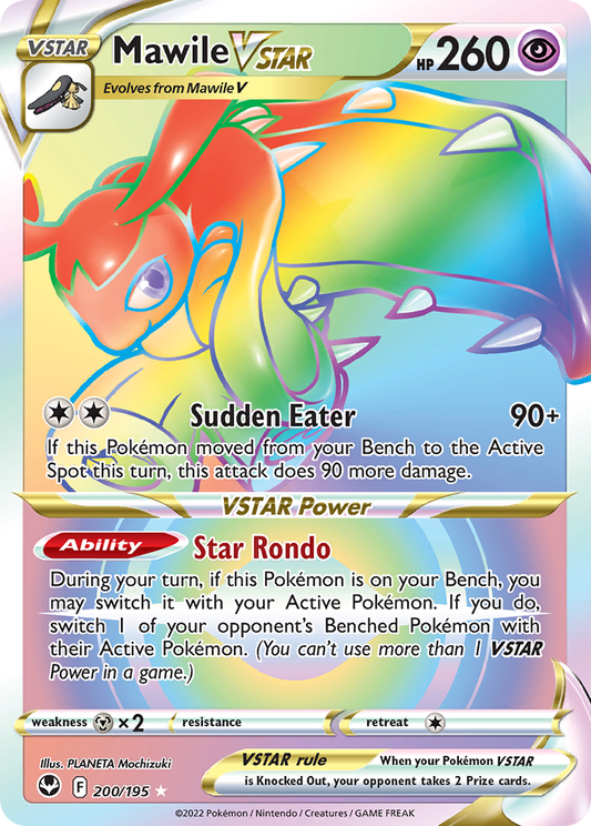 Mawile VSTAR 200/195 Rainbow Rare Silver Tempest NM/M
