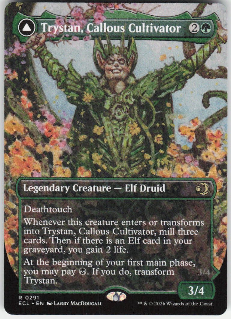 Trystan, Callous Cultivator (Borderless) R Lorwyn Eclipsed 291 NM