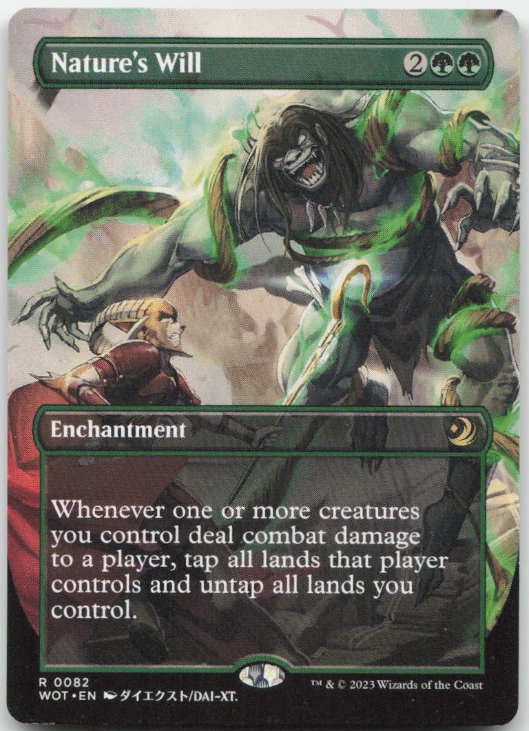 Nature's Will (Anime Borderless) R Wilds of Eldraine: Enchanting Tales 82 NM
