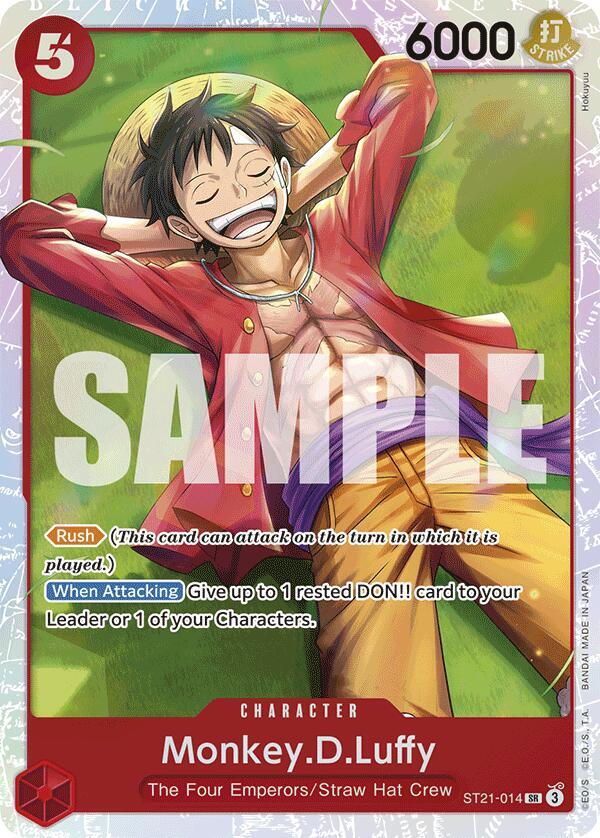 Monkey.D.Luffy (014) ST21-014 Super Rare Starter Deck EX: Gear 5 NM/M