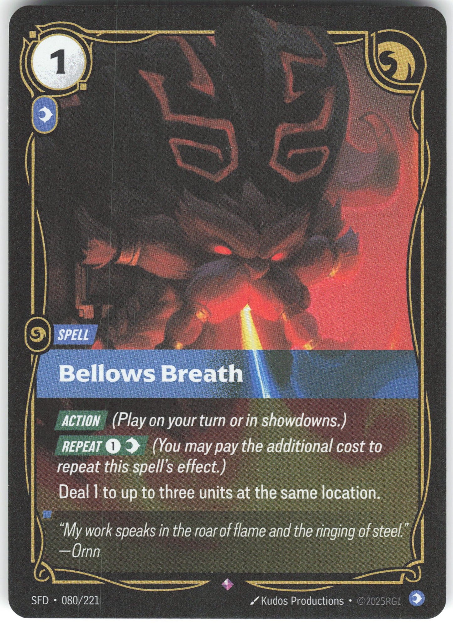 Bellows Breath Rare Spiritforged 080/221 NM
