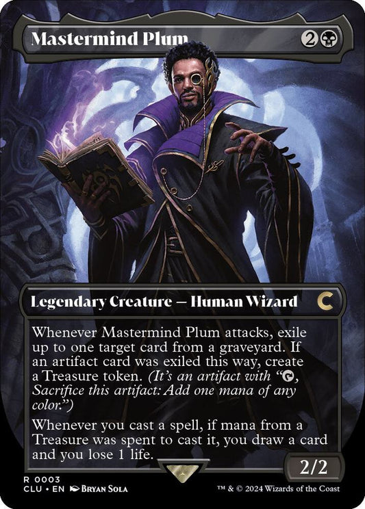 Mastermind Plum (Borderless) 3 Rare Ravnica: Clue Edition NM/M