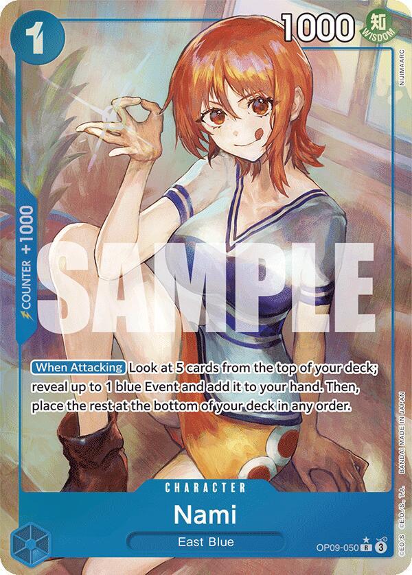 Nami (050) (Parallel) OP09-050 Rare Emperors in the New World NM/M
