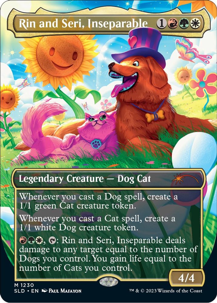 Rin and Seri, Inseparable (1230) 1230 Mythic Foil Secret Lair Drop Series NM/M