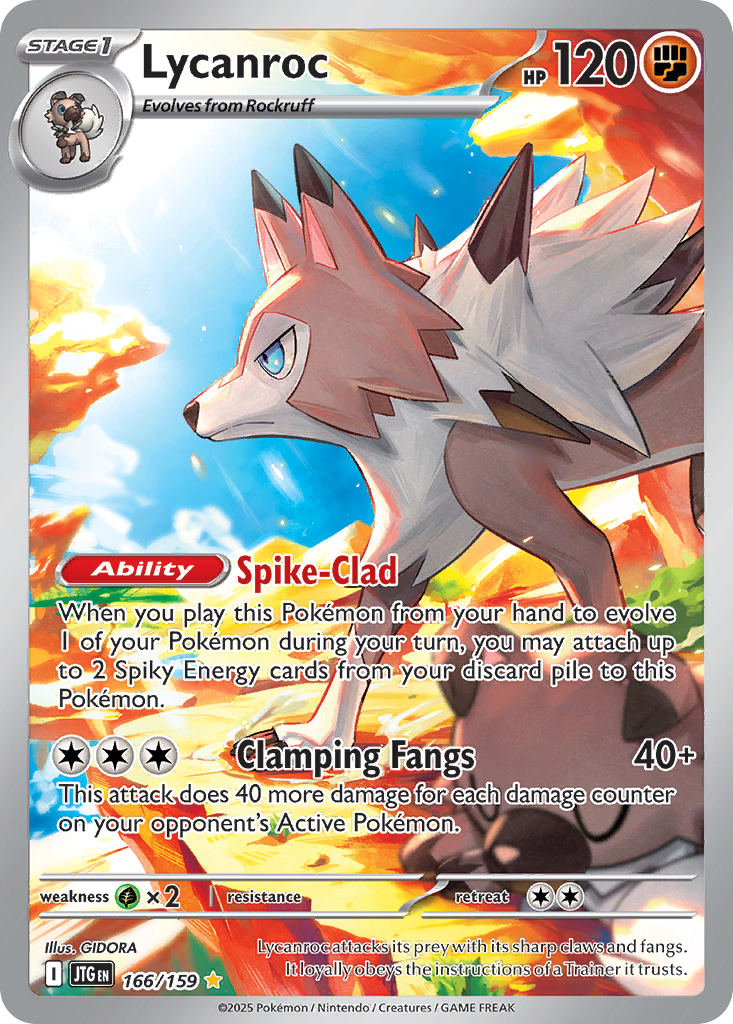 Lycanroc 166/159 Illustration Rare Journey Together NM/M