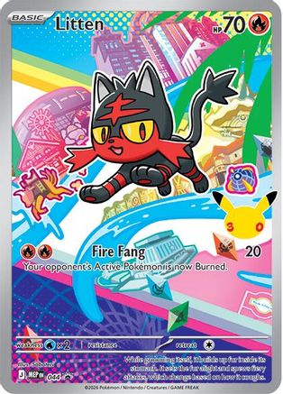 Litten 044 Promo ME: Mega Evolution Promo Holo NM/M