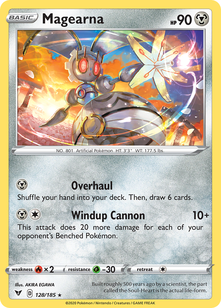 Magearna 128/185 Rare Vivid Voltage Holo NM/LP