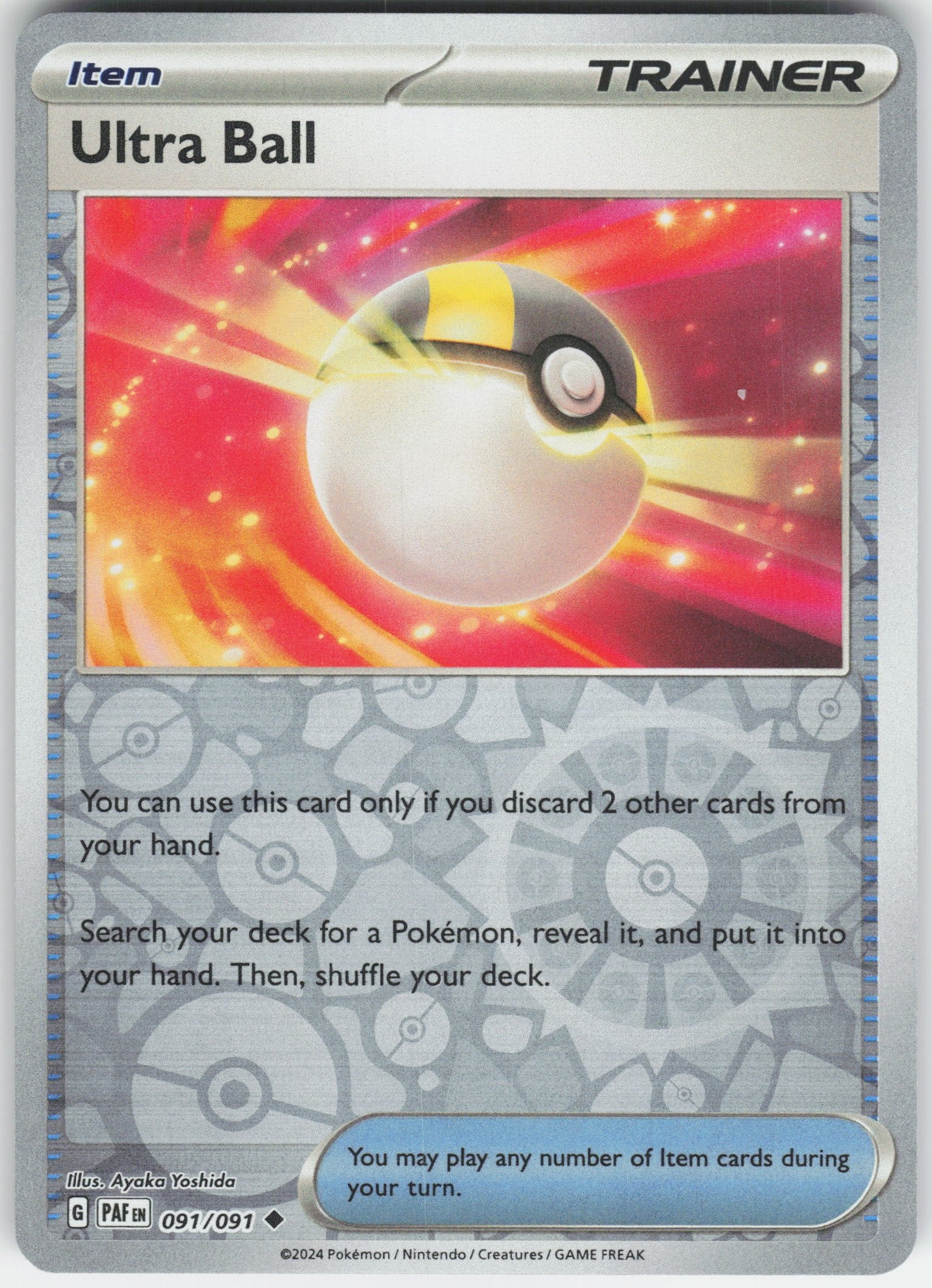 Ultra Ball Uncommon SV: Paldean Fates 091/091 NM Rev Holo